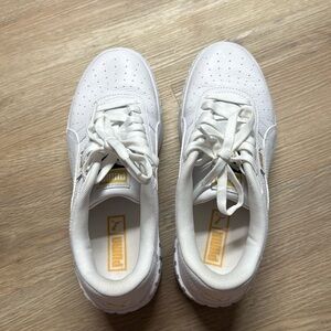 PUMA Womens Cali White Fashion Sneaker Size 7 Medium